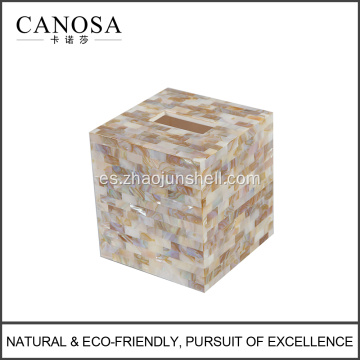 Caja de papel de alta calidad del tejido de Shell para la decoración casera
